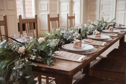 Organic and natural tablescape