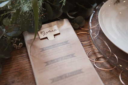 Light brown menu