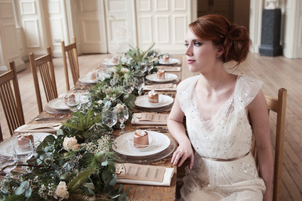 Bride with natural tablescape