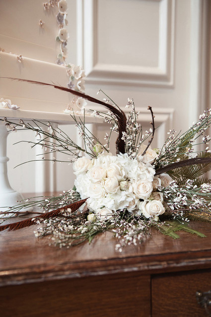 White flower decor