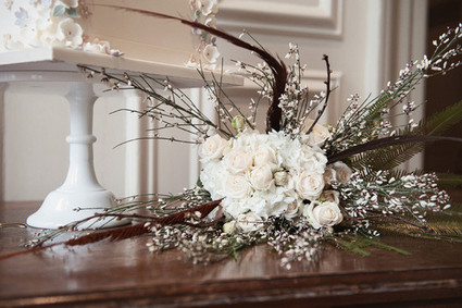 White flower decor