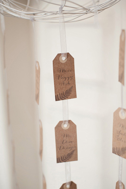 Brown escort cards