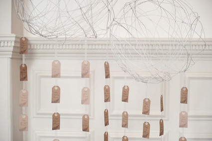 Brown escort cards