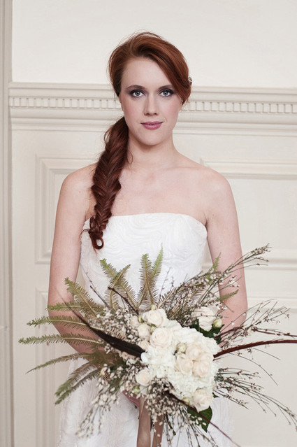 Bride with bouquet