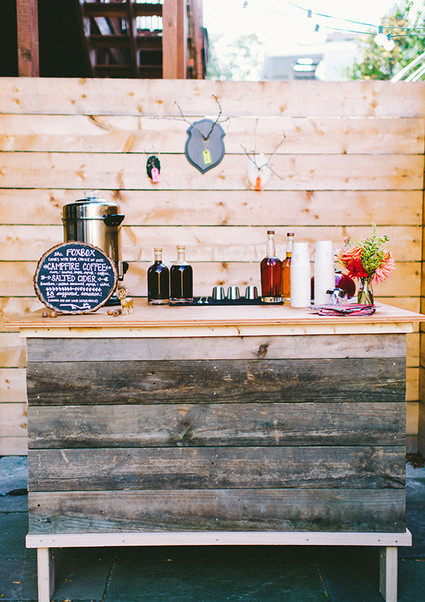 Rustic cocktail bar