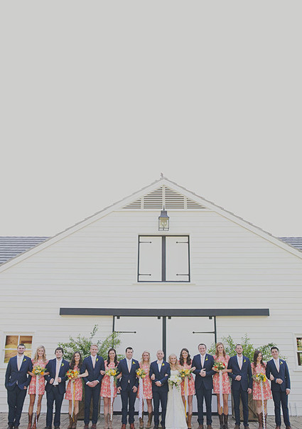 Southern Style California Wedding Party