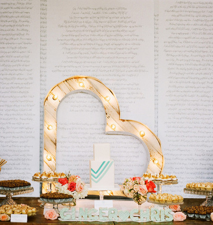 Whimsical Smog Shoppe Wedding Dessert Bar