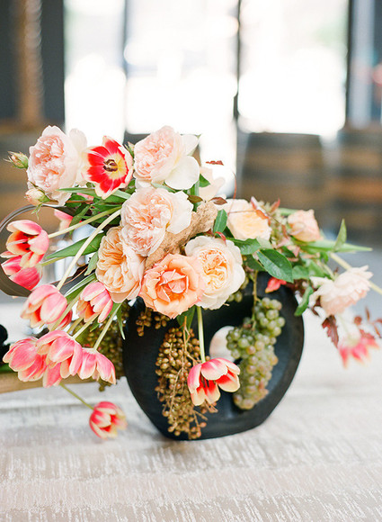 Colorful flower centerpiece