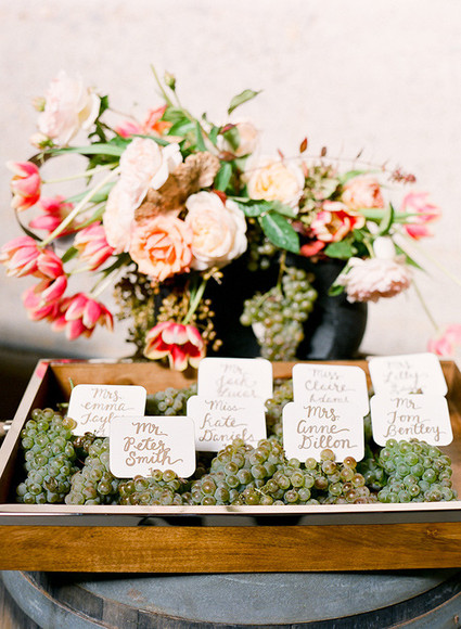 Escort card set up