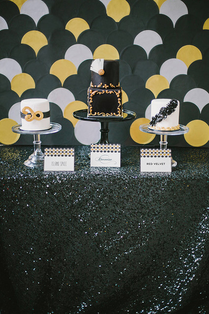 Art Deco wedding cakes