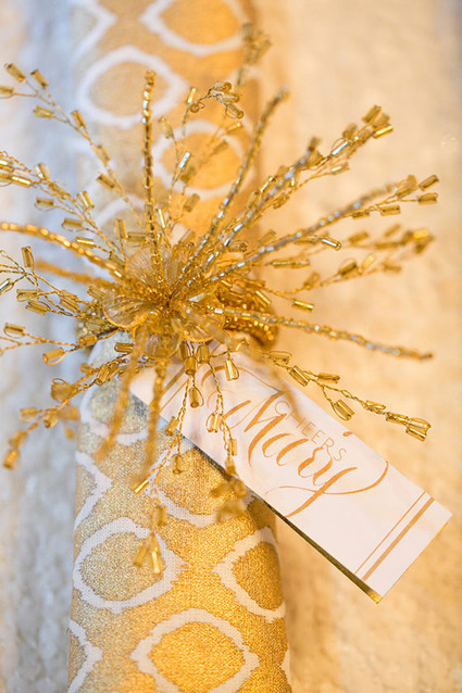 Gold & glitz New Year's party Wedding Inspiration