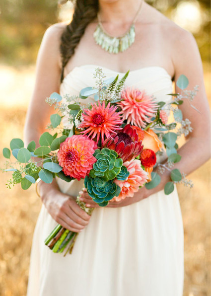 Modern, Rustic Wedding Florals