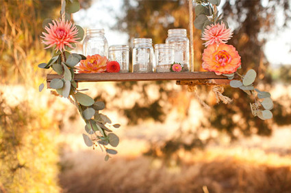 Modern, Rustic Wedding Decor