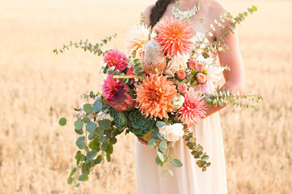 Modern, Rustic Wedding Flowers