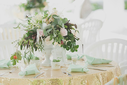 Mint and gold wedding Wedding Inspiration