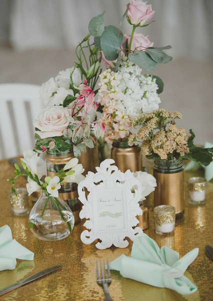 Mint and gold wedding Wedding Inspiration