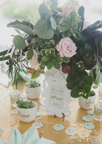 Mint and gold wedding Wedding Inspiration