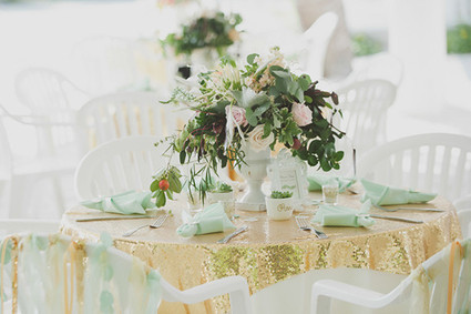 Mint and gold wedding Wedding Inspiration