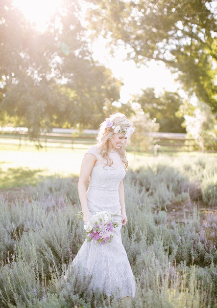 Lavender farm inspiration bride