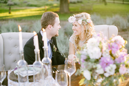 Lavender farm inspiration wedding portrait