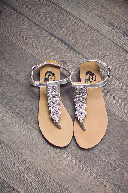 Silver sandals