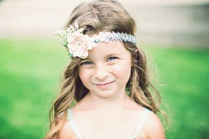Flower girl with headpiece