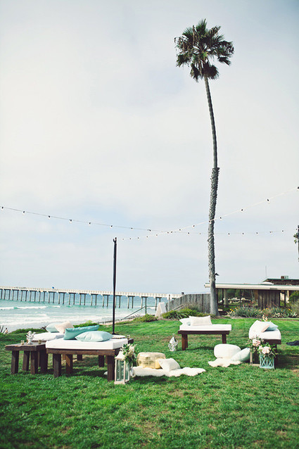 Beach lounge area