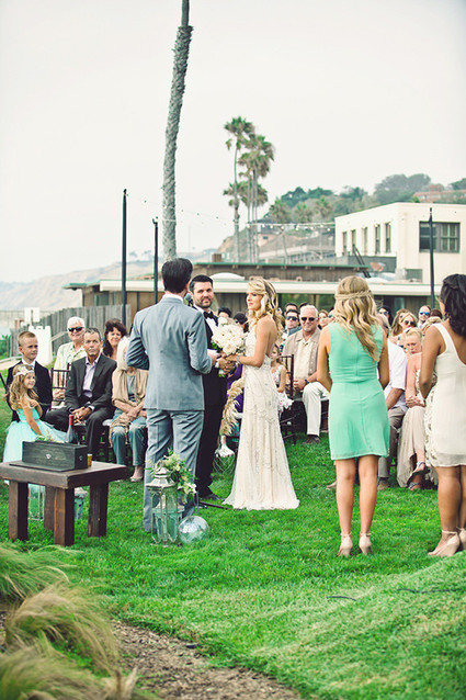 Beach wedding ceremony