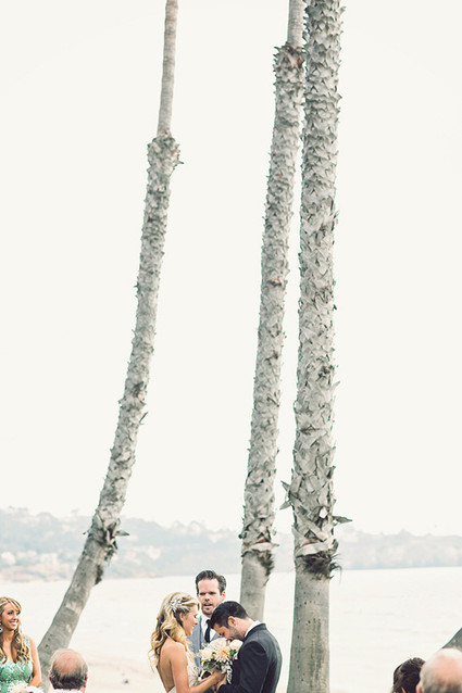 Beach wedding ceremony