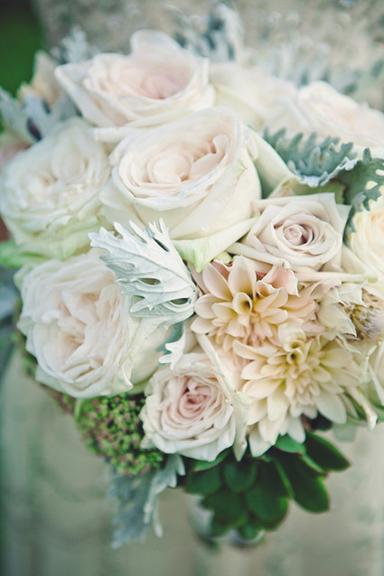 Roses and air plant bouquet