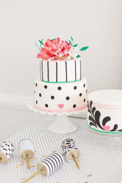 Black, white and pink party ideas Wedding Inspiration