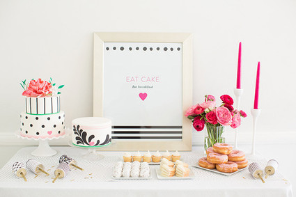 Modern bridal shower ideas