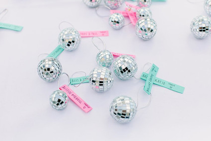 Disco Ball wedding favors