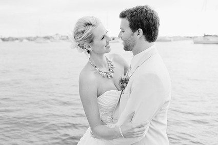 Outdoor wedding portrait