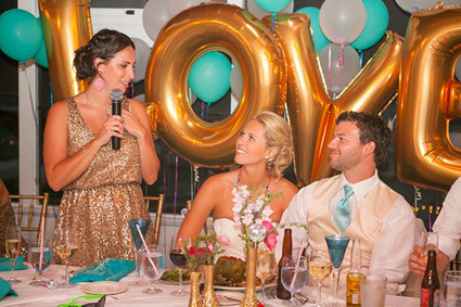 80's pop themed wedding decor