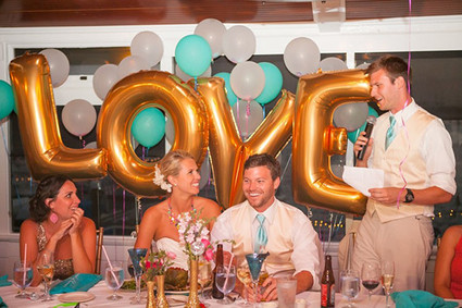 80's pop themed wedding decor