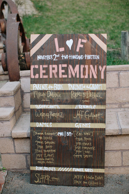 Ranch wedding wooden signage