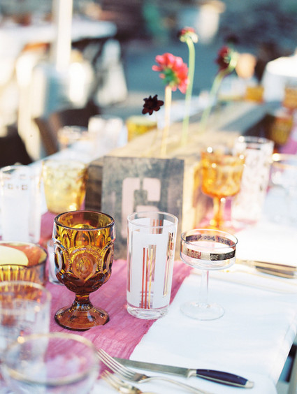 Southern California ranch wedding tablescape