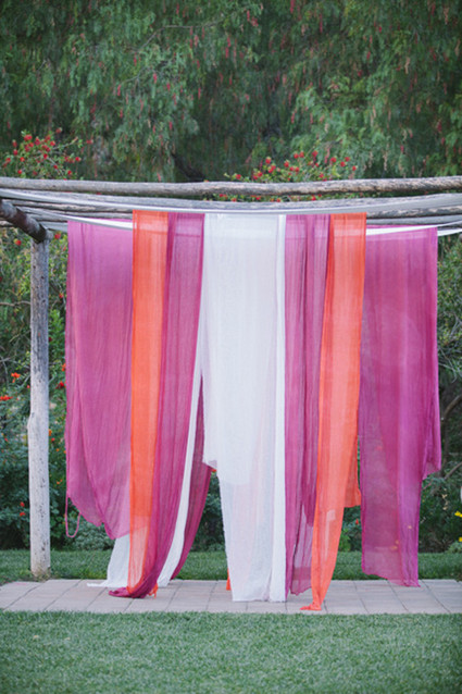 Fabric ceremony backdrop