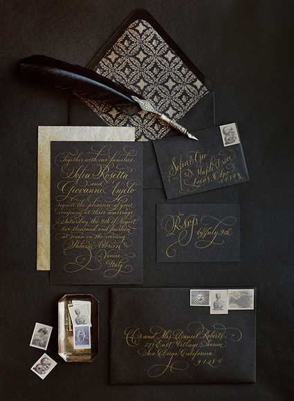 Dark, romantic wedding inspiration Wedding Inspiration