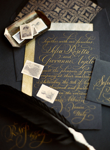 Dark, romantic wedding inspiration Wedding Inspiration