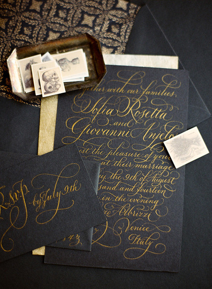 Dark, romantic wedding inspiration Wedding Inspiration