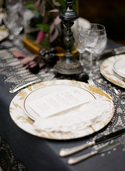 Dark, romantic wedding inspiration Wedding Inspiration