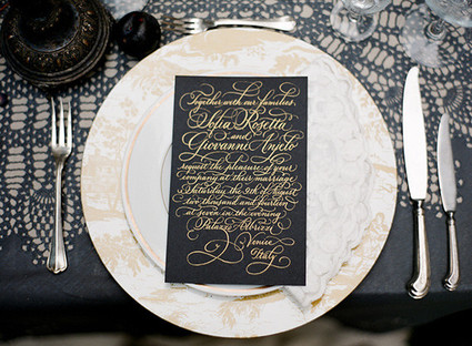 Dark, romantic wedding inspiration Wedding Inspiration