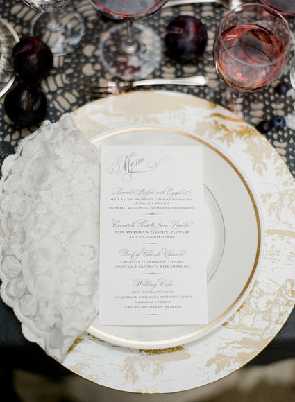 Dark, romantic wedding inspiration Wedding Inspiration