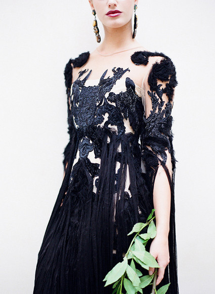 Dark, romantic wedding inspiration Wedding Inspiration