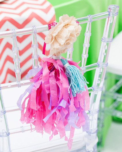 Modern, Colorful Wedding Decor