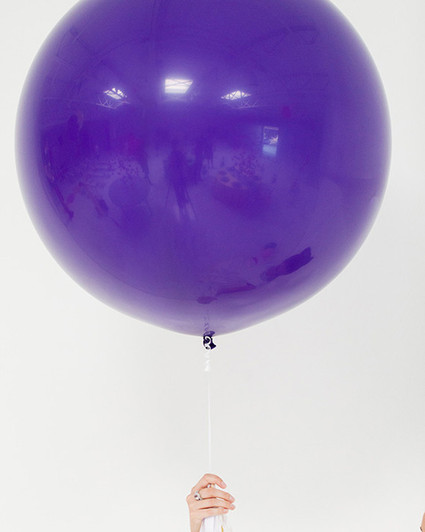 Giant purple balloon