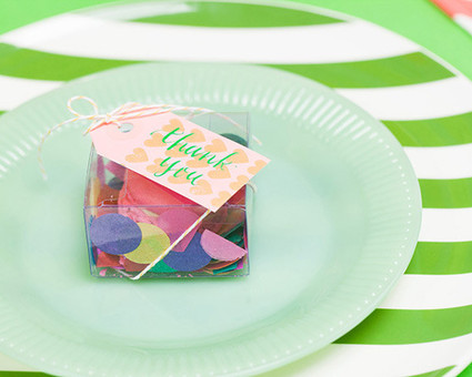 Modern, Colorful Favors