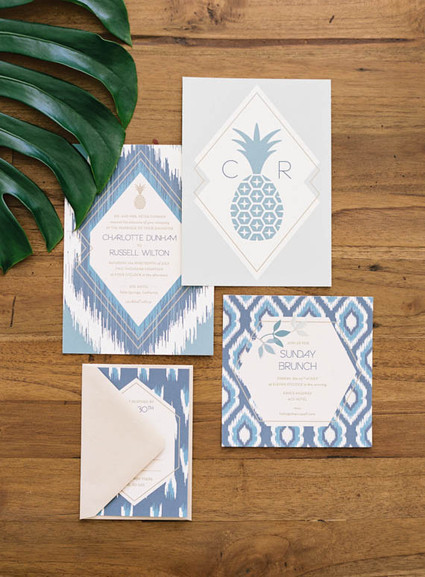 tropical wedding invitation